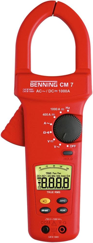 Multimetru digital tip clește CM 7 IP30, BENNING