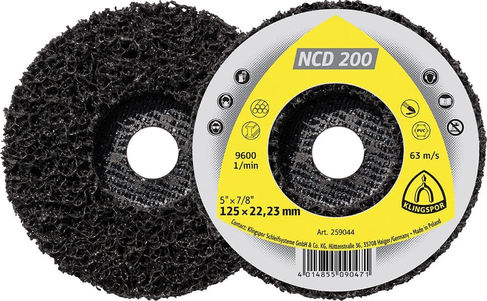 Disc de curățare grosier 125x22.2 mm, carbură de siliciu, KLINGSPOR