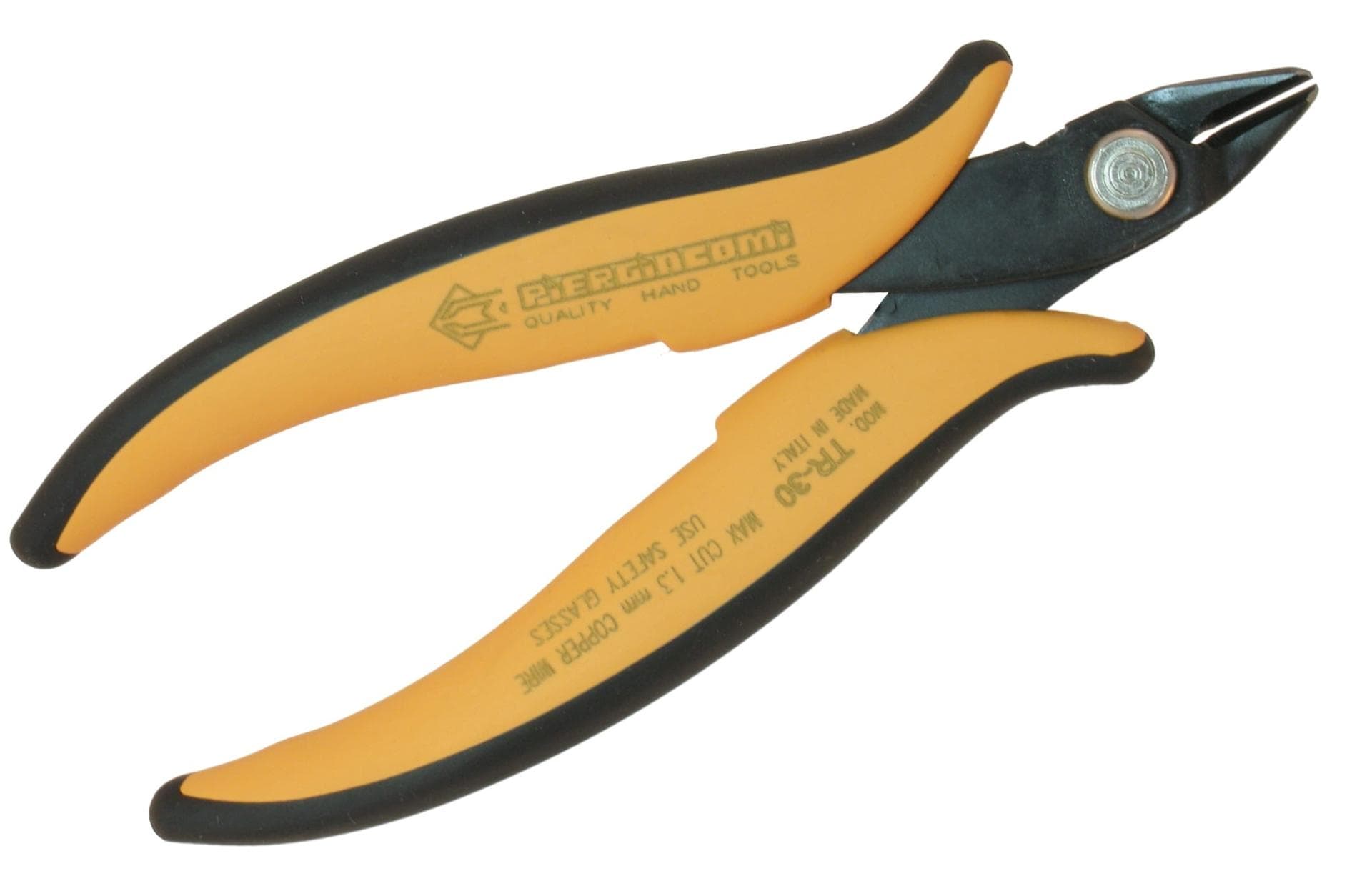 Clește de precizie cu tăiș lateral, 138 mm, tăiere max Ø 1.30 mm, TR 30, PIERGIACOMI