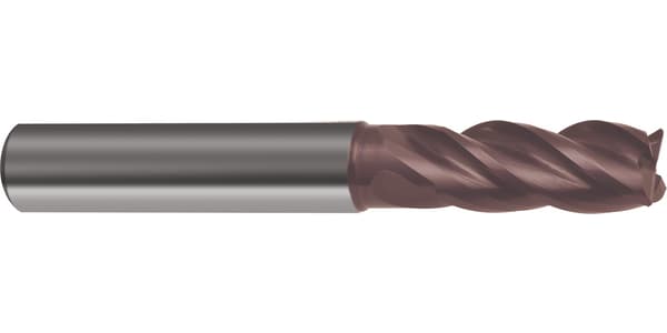 Freză Ratio RF 100 VA (3800), carbură monobloc, nanoA, DIN 6527L, tip N, 4 tăișuri, GÜHRING
