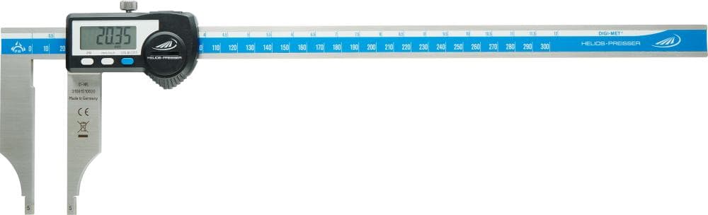 Subler digital fără vârfuri, 300x90mm, citire 0.01mm, DIN 862, IP65, HELIOS PREISSER