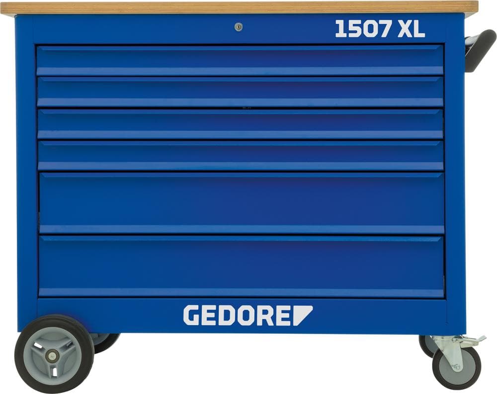 Banc de lucru mobil 985 x 1245 x 675 mm, 6 sertare, 1507 XL 40200, GEDORE