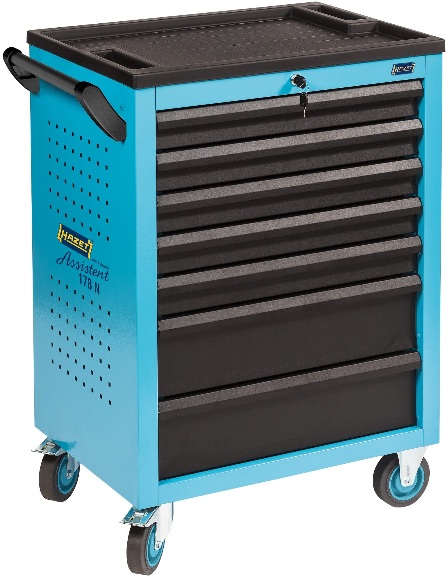 Dulap de scule mobil, 780x496x1035 mm, 7 sertare, Hazet