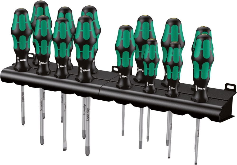 Set de șurubelnițe de impact Big Pack 300, drepte, PH, PZ, TORX®, 14 piese, Wera