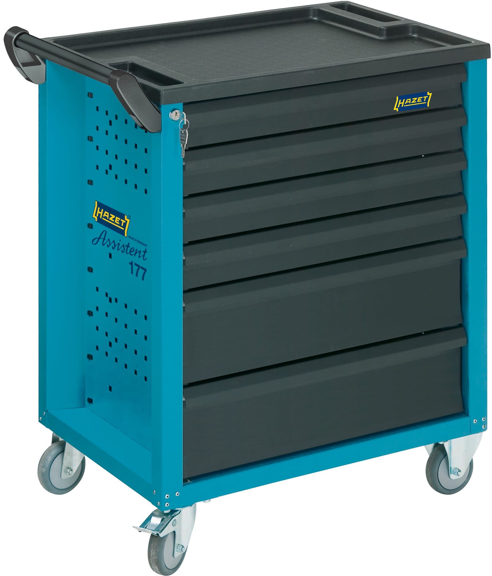 Dulap de scule mobil 779,5x496x915mm cu 6 sertare, Hazet