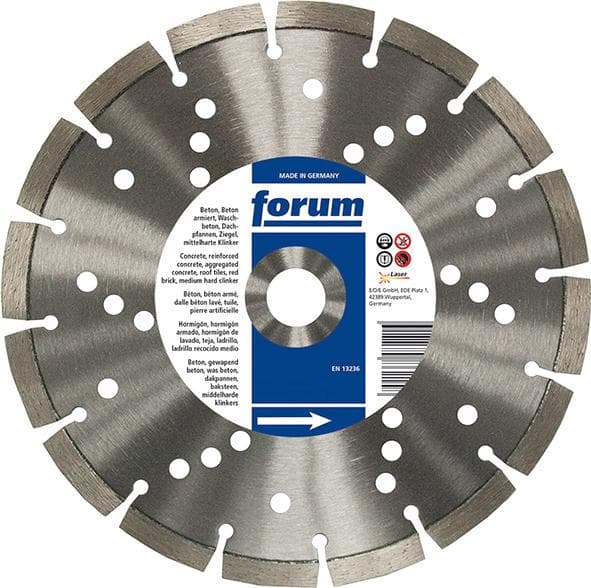 Disc de debitare diamantat, sudură cu laser 300x25,4x3,1mm, FORUM