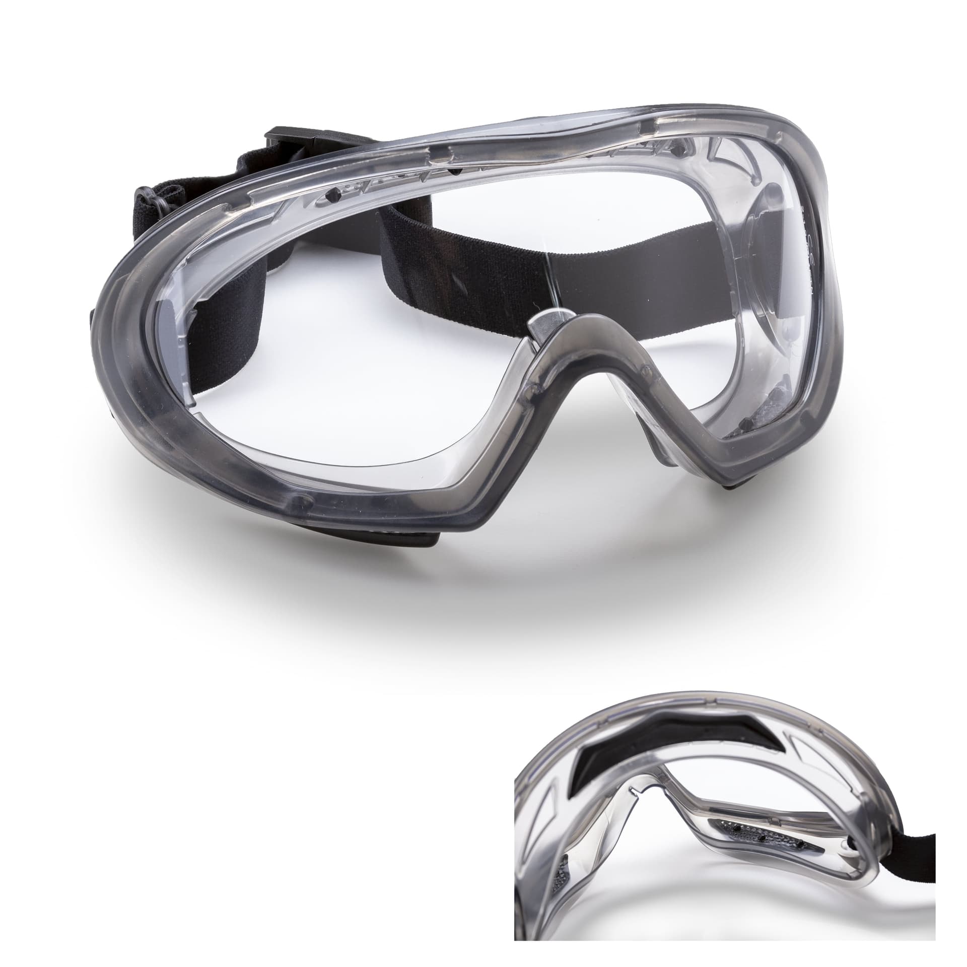 Ochelari de protecție STORMLUX transparenți din acetat, cu ventilație indirectă, Coverguard