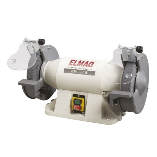 Polizor de banc DSM 200 W, piatră abrazivă 200 x 32 mm, 900 W, 230 V, cod 61053, ELMAG