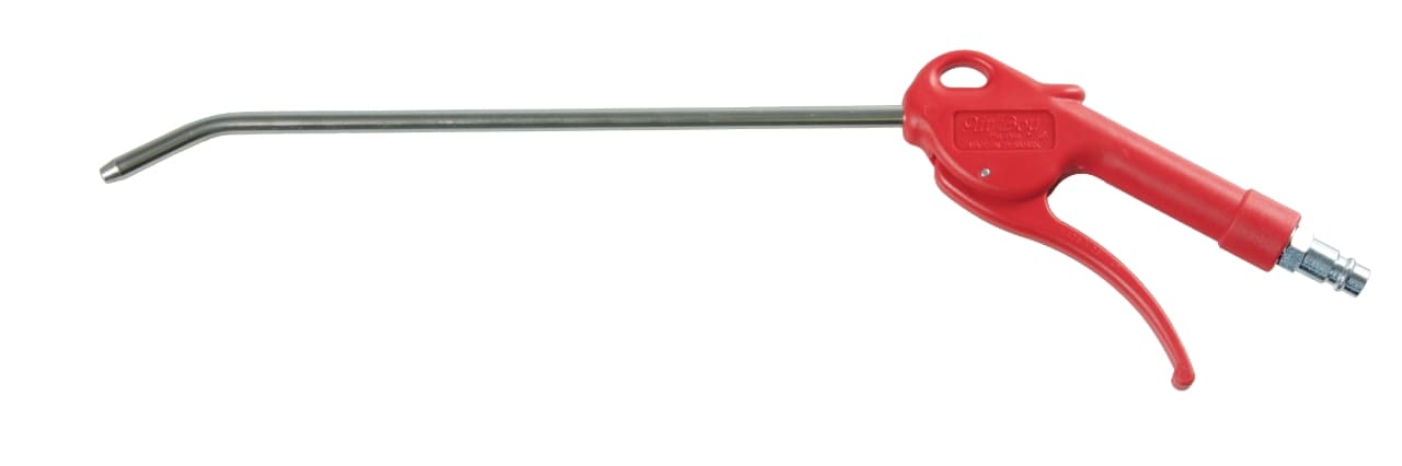 Pistol de suflat cu aer comprimat JWL CLASSIC, Ø8x1000mm, țeavă îndoită, complet cu racord, max. 16 bar, 41318, ELMAG