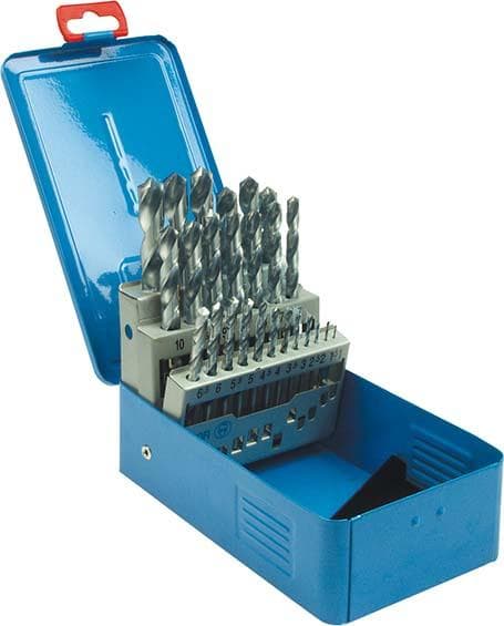 Set burghie elicoidale HSS RATIOLINE, Ø 1-5.9mm, pas 0.1mm, 50 buc, DIN 338N, 333819050, PTG