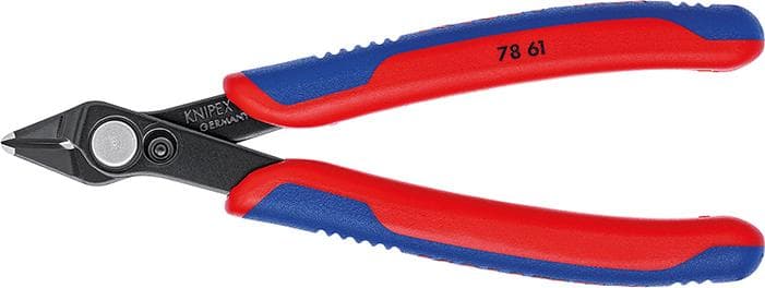 Clește cu tăiș lateral pentru electronicieni Super Knips®, 125 mm, fără înclinare, 78 61 125, KNIPEX