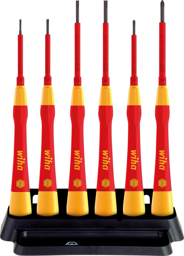 Set șurubelnițe VDE pentru electroniști, 7 piese, 42989, Wiha