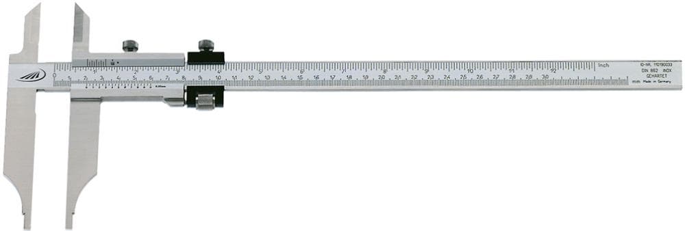 Subler de atelier cu vârfuri, cu reglaj fin, 300x90 mm, HELIOS PREISSER