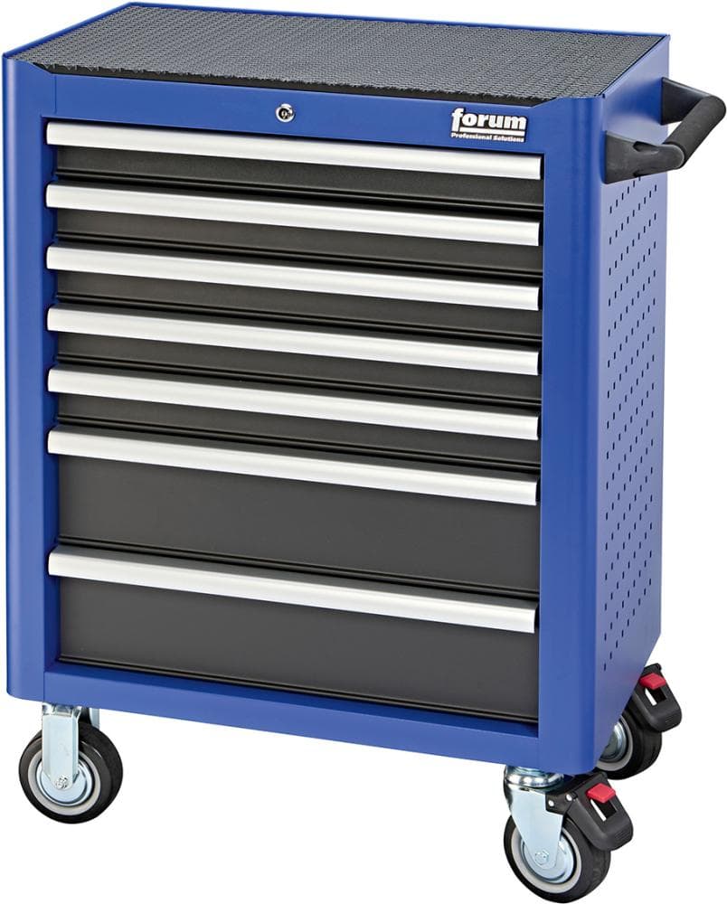 Dulap de scule mobil, 730x480x1000 mm, 7 sertare, FORUM