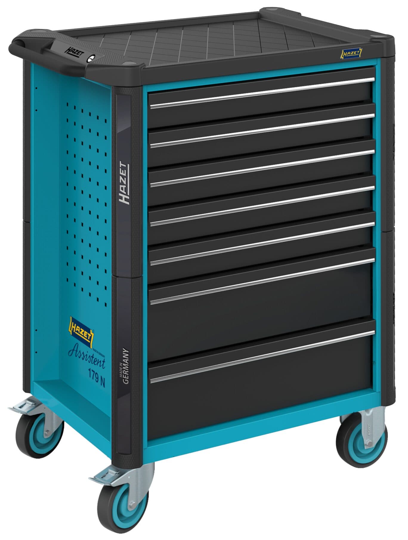 Dulap de scule mobil 785x518x1020mm cu 7 sertare, Hazet