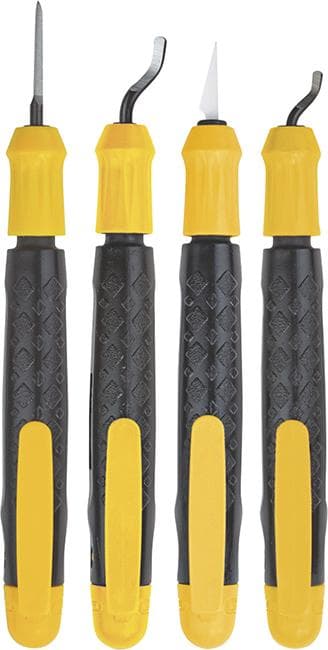 Set de debavurare EB 7001 GT, 4 piese, GRATTEC