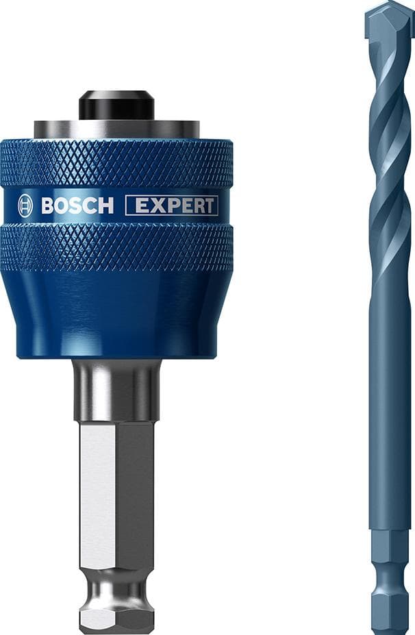 Adaptor Power-Change pentru carote Ø 14-210 mm, cu burghiu de centrare TCT Ø 8,5 mm, coadă hexagonală 8,7 mm, Bosch 2608900526