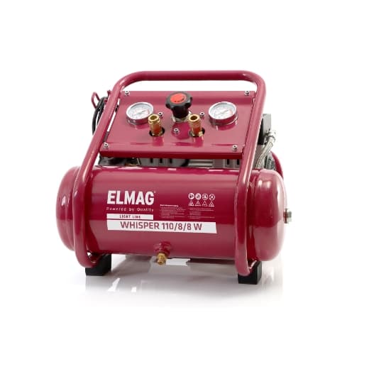 Compresor silențios WHISPER 110/8/8 W, 21217, ELMAG