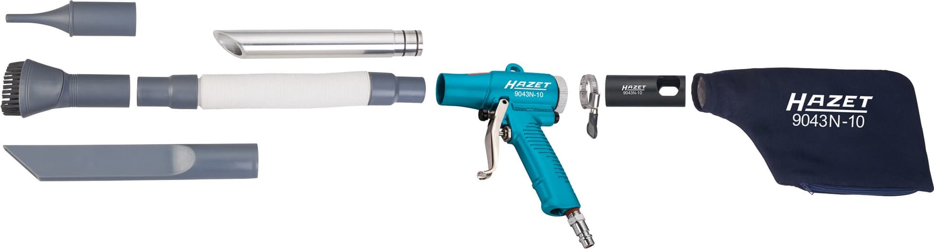 Pistol pneumatic de aspirație și suflare comutabil, 7,5 mmHg, Hazet