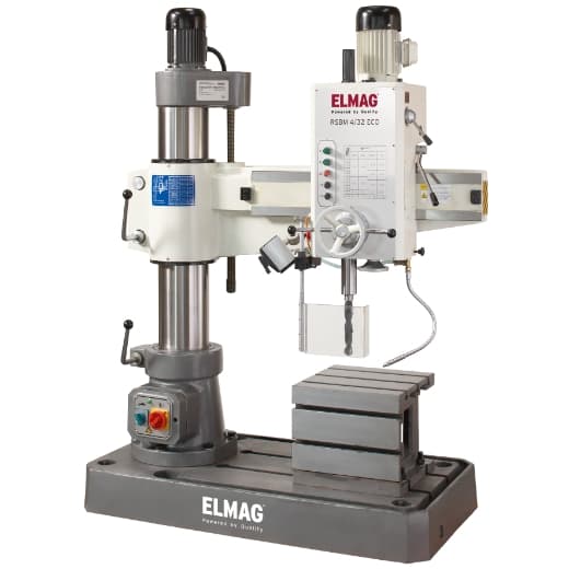 Mașină de găurit, alezat și filetat radială RSBM 4/32 ECO, max 32 mm în oțel, MK4, 400 V, 1500 W, 82027, ELMAG