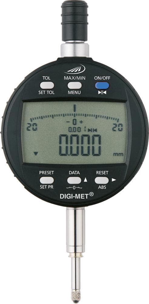 Ceas comparator cu afișaj combinat cifre și scală, DIGI-MET®, 0-12.5 mm, citire 0.01 mm, HELIOS PREISSER