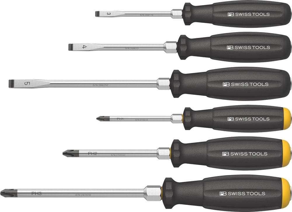 Set de șurubelnițe de impact Philips PH și drepte, 6 piese, PB Swiss Tools
