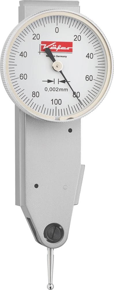 Ceas comparator cu levier, formă B, 0-0.8 mm, citire 0.01, K31, KÄFER