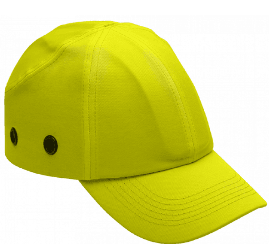 Șapcă de protecție tip baseball cu cozoroc, COVERSHOCK HV, galben fluo, Coverguard