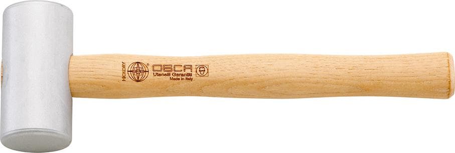 Ciocan cilindric din aluminiu cu coadă Hickory, 300 mm, 250 g, OSCA