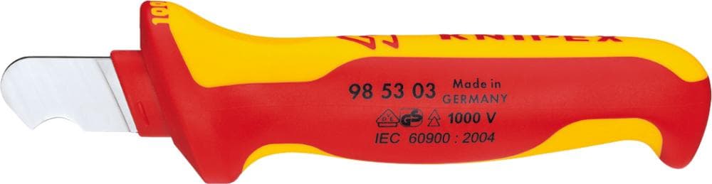 Cuțit VDE pentru dezizolat cabluri, 170 mm, lamă 28 mm, 98 53 03, KNIPEX