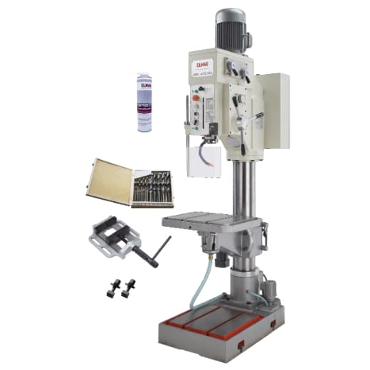 Mașină de găurit multifuncțională cu coloană și angrenaj GBM 4/50 SGA, max 50mm în oțel, MK4, 400 V, 2800/2200W + accesorii, ELMAG