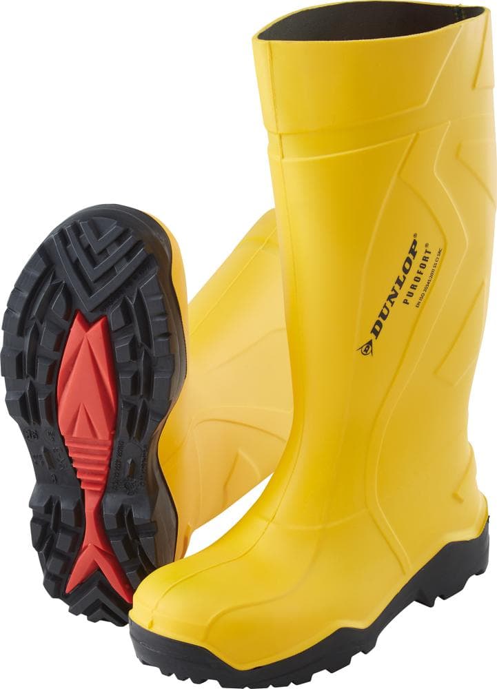 Cizme de protecție cu bombeu, Purofort® Plus full safety, S5 CI SRC, galbene, Dunlop