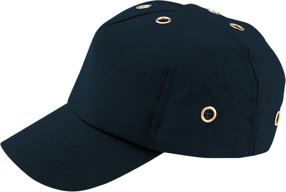 Șapcă de protecție Classic cu cozoroc 75 mm, EN 812, negru, VOSS