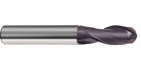 Freză pentru găuri alungite cu rază completă (19968), carbură monobloc, FIRE, tip N, 2 tăișuri, GÜHRING