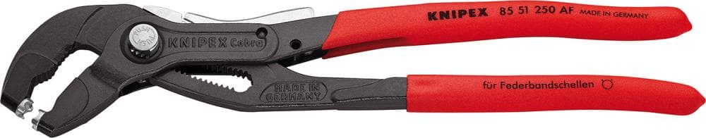 Clește pentru coliere cu dispozitiv de blocare, deschidere 40 mm, 250 mm, 85 51 250 AF, KNIPEX
