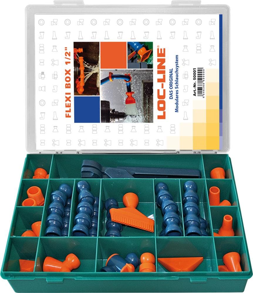 Set conducte Flexi-Box pentru agent de răcire, 27 piese, 1/2", LOC-LINE