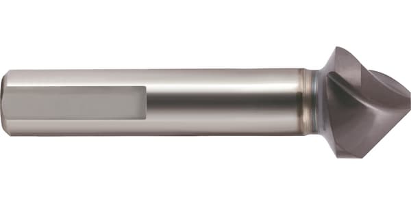 Adâncitor conic 90° SpyroTec (5501), HSCO, TiAlN, DIN 335, forma C, coadă cu 3 fețe de prindere, GÜHRING