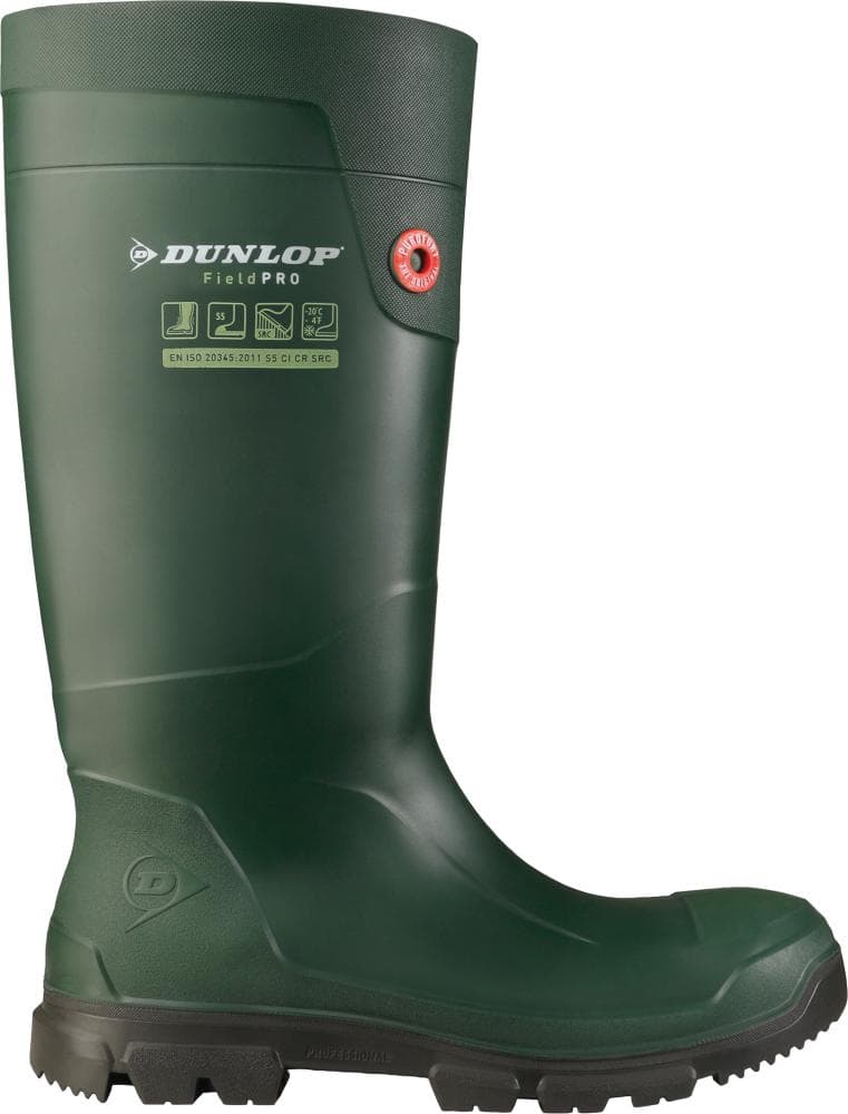 Cizme de protecție cu bombeu, Purofort® FieldPRO Full Safety, S5 CI SRC, verzi, Dunlop
