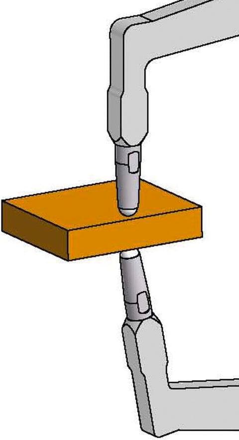 Palpator rapid de exterior 0-15mm, adâncime 45mm, K Ø 1,5, KROEPLIN