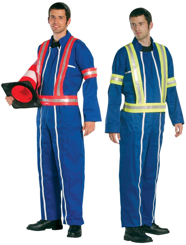Hamuri de protecție reflectorizante portocalii FLUO pentru vizibilitate pe timp de noapte, COVERGUARD