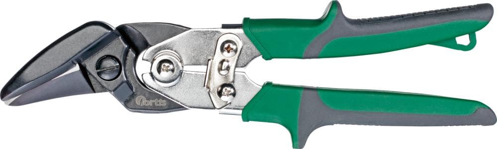 Foarfecă pentru tablă IDEAL, cu pârghie, 250 mm, mâner bicomponent, tăiere pe dreapta, FORTIS