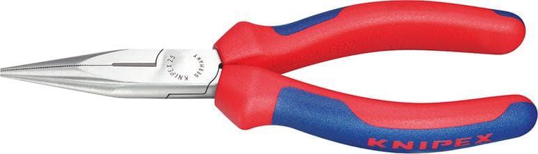 Clește bacuri semirotunde lungi, 140 mm, drept, cap polisat, 25 02 140, KNIPEX