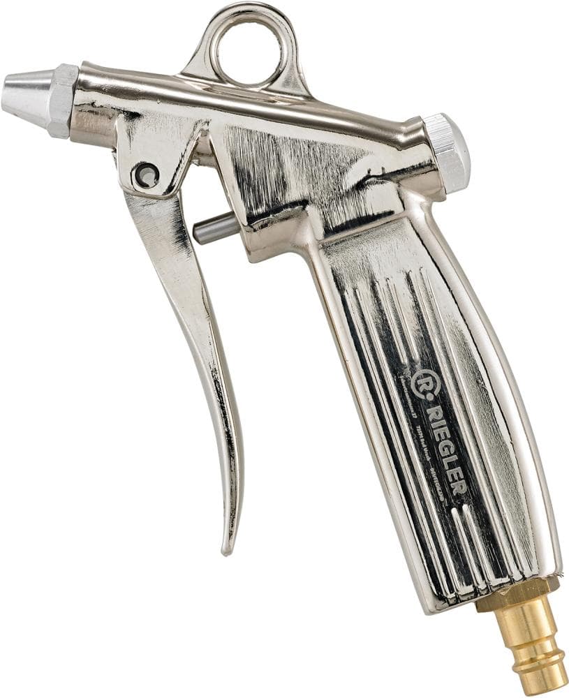 Pistol de suflat din aluminiu cu duză furtun LW 6, M12 x 1.25, max. 10 bar, RIEGLER