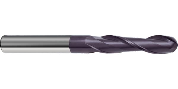 Freză pentru găuri alungite cu rază completă XL (19970), carbură monobloc, FIRE, tip N, 2 tăișuri, GÜHRING