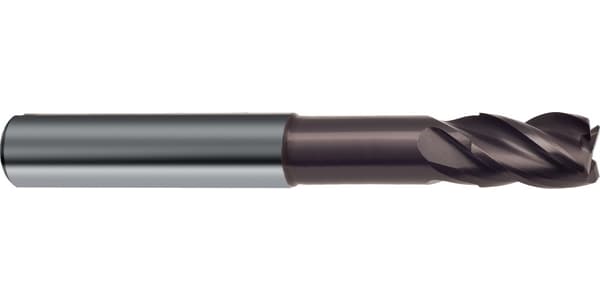 Freză Ratio RF 100 VA (3806), carbură monobloc, nanoA, tip N, 4 tăișuri, coadă HA, GÜHRING