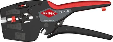 Clește automat de dezizolare 0.25-4 mm², tăiere Ø 10 mm, 12 72 190, KNIPEX