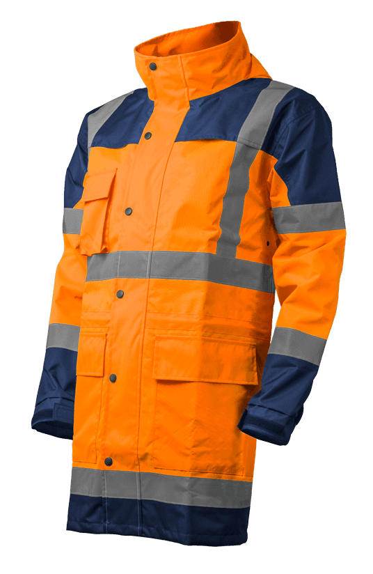 Costum de ploaie HYDRA HV, mărimea 2XL, portocaliu/albastru, COVERGUARD