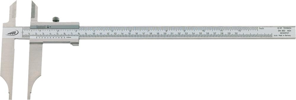 Subler de atelier cu vârfuri 300x90 mm, fără reglare fină, HELIOS PREISSER