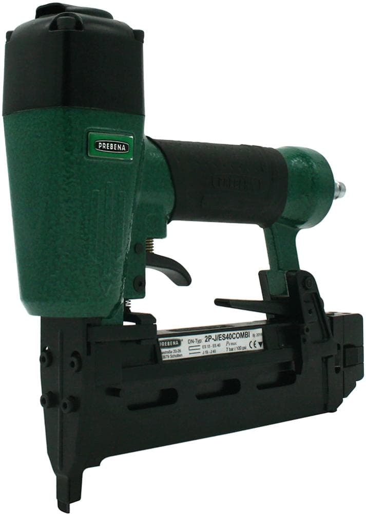 Ciocan pneumatic combinat 2P-J/ES40COMBI pentru capse tip ES și J, 5-7 bar, PREBENA