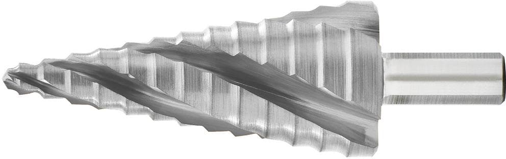 Burghiu universal în trepte HSS ADVANCED LINE® cu 4 caneluri spiralate, Ø 4-12 mm, EXACT